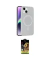ieg™ iPhone 14 Kılıf Çekirdek Modern Prime - Siyah Buffer Cam Ekran Koruyucu