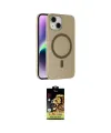 ieg™ iPhone 14 Kılıf Çekirdek Modern Prime - Siyah Buffer Cam Ekran Koruyucu