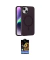 ieg™ iPhone 14 Kılıf Çekirdek Modern Prime - Siyah Buffer Hayalet Cam Ekran Koruyucu