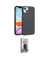 ieg™ iPhone 14 Kılıf Doruk Serisi - Siyah Bilvis Hayalet Cam Ekran Koruyucu