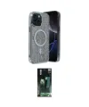 ieg™ iPhone 14 Kılıf Eksen Çizgi - Şeffaf 360 Full Body Arka Koruyucu