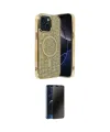 ieg™ iPhone 14 Kılıf Eksen Çizgi - Siyah 3D Antistatik Hayalet Cam Ekran Koruyucu