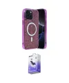 ieg™ iPhone 14 Kılıf Eksen Çizgi - Siyah Bilvis 5in1 5D Magic Hayalet Cam Ekran Koruyucu