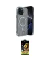 ieg™ iPhone 14 Kılıf Eksen Çizgi - Siyah Buffer Cam Ekran Koruyucu