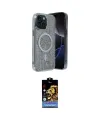 ieg™ iPhone 14 Kılıf Eksen Çizgi - Siyah Buffer Hayalet Cam Ekran Koruyucu