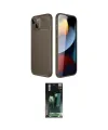 ieg™ iPhone 14 Kılıf Eksen Form Prime - Şeffaf 360 Full Body Arka Koruyucu