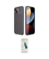 ieg™ iPhone 14 Kılıf Eksen Form Prime - Şeffaf Pasifik Cam Ekran Koruyucu