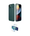 ieg™ iPhone 14 Kılıf Eksen Form Prime - Siyah 3D Antistatik Cam Ekran Koruyucu
