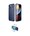 ieg™ iPhone 14 Kılıf Eksen Form Prime - Siyah 3D Antistatik Cam Ekran Koruyucu