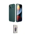 ieg™ iPhone 14 Kılıf Eksen Form Prime - Siyah Bilvis 3D Cam Ekran Koruyucu