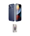 ieg™ iPhone 14 Kılıf Eksen Form Prime - Siyah Bilvis 3D Cam Ekran Koruyucu