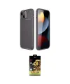 ieg™ iPhone 14 Kılıf Eksen Form Prime - Siyah Buffer Cam Ekran Koruyucu