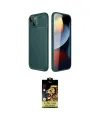 ieg™ iPhone 14 Kılıf Eksen Form Prime - Siyah Buffer Cam Ekran Koruyucu