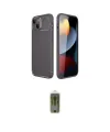 ieg™ iPhone 14 Kılıf Eksen Form Prime - Siyah Joko Magic 5D Hayalet Cam