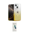 ieg™ iPhone 14 Kılıf Eksen Minimal Özel Seri - Şeffaf Pasifik Cam Ekran Koruyucu