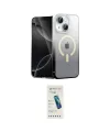 ieg™ iPhone 14 Kılıf Eksen Minimal Özel Seri - Şeffaf Pasifik Cam Ekran Koruyucu