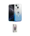 ieg™ iPhone 14 Kılıf Eksen Minimal Özel Seri - Siyah Bilvis 3D Cam Ekran Koruyucu