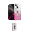 ieg™ iPhone 14 Kılıf Eksen Minimal Özel Seri - Siyah Bilvis 3D Cam Ekran Koruyucu