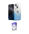 ieg™ iPhone 14 Kılıf Eksen Minimal Özel Seri - Siyah Bilvis 5in1 3D Magic Cam Ekran Koruyucu