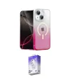 ieg™ iPhone 14 Kılıf Eksen Minimal Özel Seri - Siyah Bilvis 5in1 3D Magic Cam Ekran Koruyucu