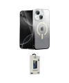 ieg™ iPhone 14 Kılıf Eksen Minimal Özel Seri - Siyah Bilvis Hayalet Cam Ekran Koruyucu