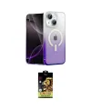 ieg™ iPhone 14 Kılıf Eksen Minimal Özel Seri - Siyah Buffer Cam Ekran Koruyucu