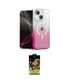 ieg™ iPhone 14 Kılıf Eksen Minimal Özel Seri - Siyah Buffer Cam Ekran Koruyucu