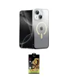 ieg™ iPhone 14 Kılıf Eksen Minimal Özel Seri - Siyah Buffer Cam Ekran Koruyucu