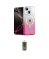 ieg™ iPhone 14 Kılıf Eksen Minimal Özel Seri - Siyah Joko Magic 5D Hayalet Cam