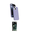 ieg™ iPhone 14 Kılıf İz Işık Koleksiyonu - Şeffaf 360 Full Body Arka Koruyucu