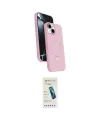ieg™ iPhone 14 Kılıf İz Işık Koleksiyonu - Şeffaf Pasifik Cam Ekran Koruyucu