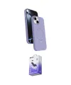ieg™ iPhone 14 Kılıf İz Işık Koleksiyonu - Siyah Bilvis 5in1 5D Magic Hayalet Cam Ekran Koruyucu