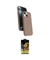 ieg™ iPhone 14 Kılıf İz Işık Koleksiyonu - Siyah Buffer Cam Ekran Koruyucu