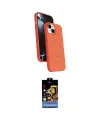 ieg™ iPhone 14 Kılıf İz Işık Koleksiyonu - Siyah Buffer Hayalet Cam Ekran Koruyucu