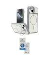 ieg™ iPhone 14 Kılıf İz Modern Prime - Şeffaf Royal Nano Ekran Koruyucu