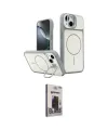 ieg™ iPhone 14 Kılıf İz Modern Prime - Siyah Bilvis Hayalet Cam Ekran Koruyucu