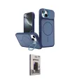 ieg™ iPhone 14 Kılıf İz Modern Prime - Siyah Bilvis Hayalet Cam Ekran Koruyucu