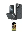 ieg™ iPhone 14 Kılıf İz Modern Prime - Siyah Buffer Cam Ekran Koruyucu