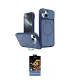 ieg™ iPhone 14 Kılıf İz Modern Prime - Siyah Buffer Hayalet Cam Ekran Koruyucu