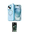 ieg™ iPhone 14 Kılıf Kıvılcım Form Prime - Şeffaf 360 Full Body Arka Koruyucu