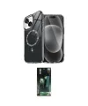 ieg™ iPhone 14 Kılıf Kıvılcım Form Prime - Şeffaf 360 Full Body Arka Koruyucu