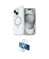 ieg™ iPhone 14 Kılıf Kıvılcım Form Prime - Siyah 3D Antistatik Cam Ekran Koruyucu