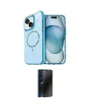 ieg™ iPhone 14 Kılıf Kıvılcım Form Prime - Siyah 3D Antistatik Hayalet Cam Ekran Koruyucu
