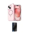 ieg™ iPhone 14 Kılıf Kıvılcım Form Prime - Siyah 3D Antistatik Hayalet Cam Ekran Koruyucu