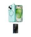 ieg™ iPhone 14 Kılıf Kıvılcım Form Prime - Siyah 3D Antistatik Hayalet Cam Ekran Koruyucu