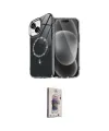 ieg™ iPhone 14 Kılıf Kıvılcım Form Prime - Siyah Bilvis 3D Cam Ekran Koruyucu