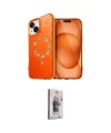 ieg™ iPhone 14 Kılıf Kıvılcım Form Prime - Siyah Bilvis 3D Cam Ekran Koruyucu