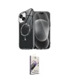 ieg™ iPhone 14 Kılıf Kıvılcım Form Prime - Siyah Bilvis 3D Mat Cam Ekran Koruyucu