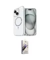 ieg™ iPhone 14 Kılıf Kıvılcım Form Prime - Siyah Bilvis 3D Mat Cam Ekran Koruyucu