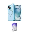ieg™ iPhone 14 Kılıf Kıvılcım Form Prime - Siyah Bilvis 5in1 3D Magic Cam Ekran Koruyucu